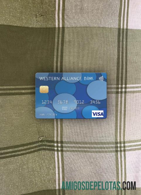 AS Western Alliance bank visa kartu tampilan foto depan makering