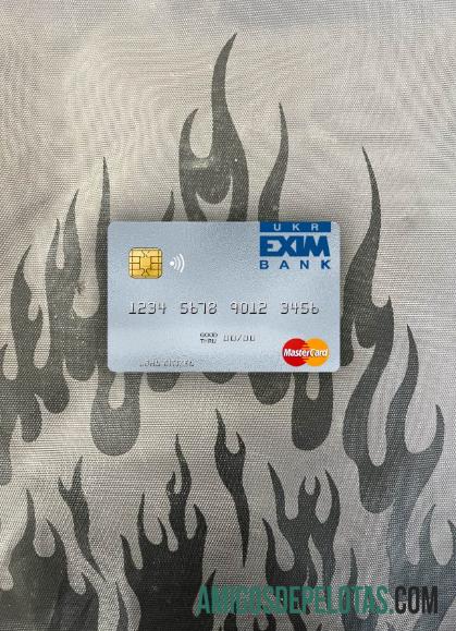 Ukraina Ukreximbank mastercard tampilan foto depan desain