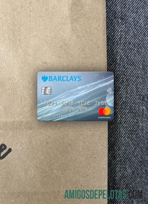 Inggris Raya Barclays bank mastercard tampilan foto depan pratinjau