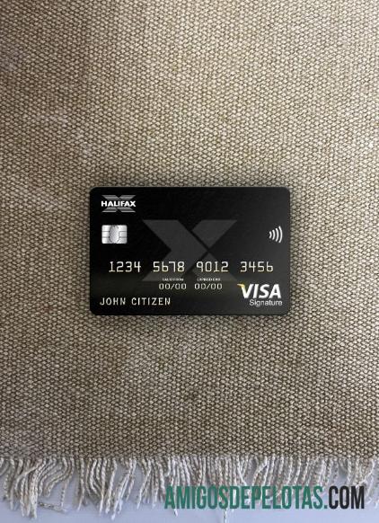 Inggris Raya Halifax bank visa Tanda Tangan kartu tampilan foto depan sampel
