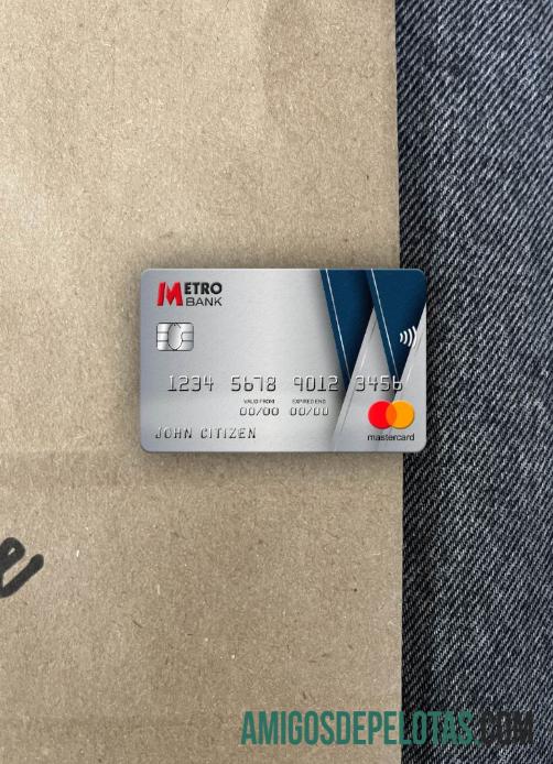 Inggris Raya Metro bank mastercard tampilan foto depan desain