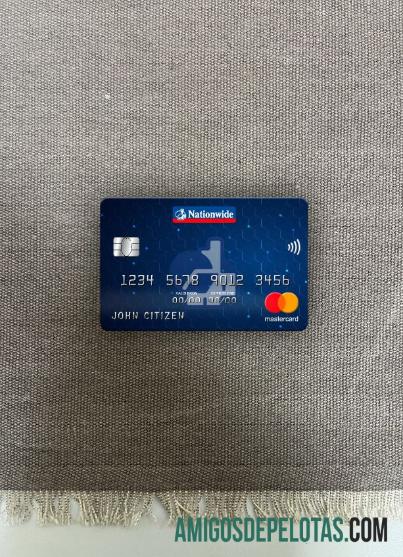 Inggris Raya Nationwide bank mastercard tampilan foto depan desain