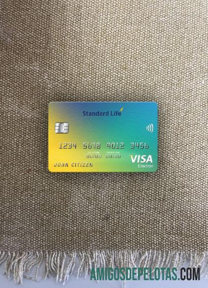 Inggris Raya standar Life bank visa electron kartu tampilan foto depan pratinjau