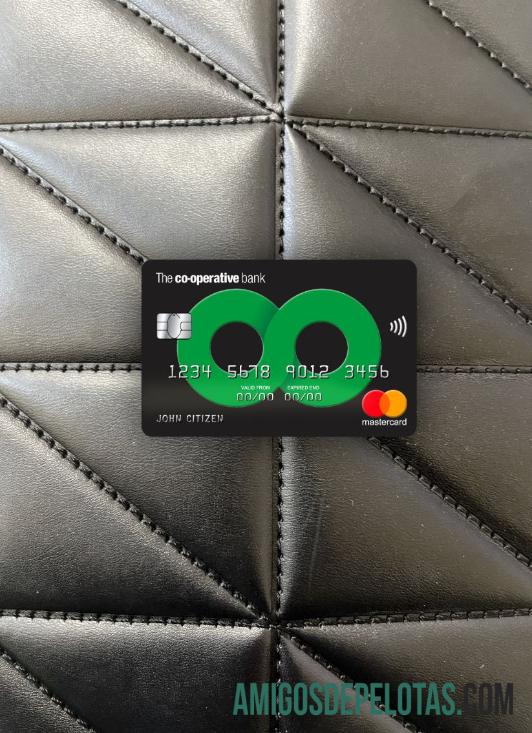Inggris Raya The co operative bank mastercard tampilan foto depan templat