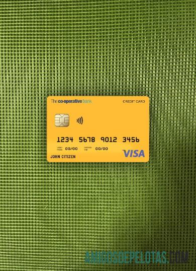 Inggris Raya The co operative bank visa kartu tampilan foto depan sampel