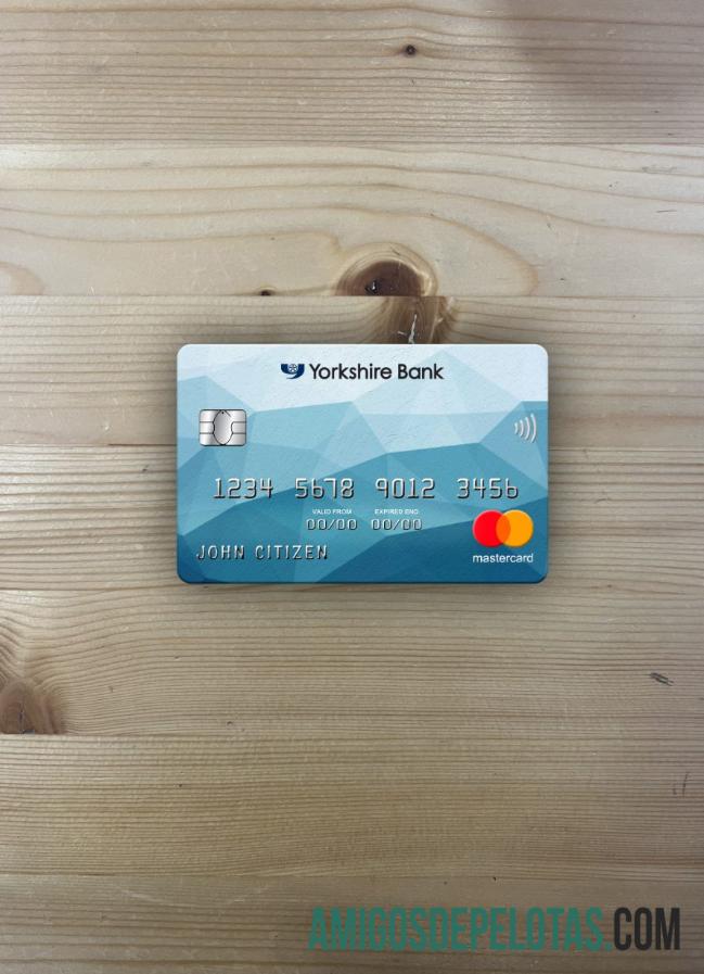 Inggris Raya Yorkshire bank mastercard tampilan foto depan pratinjau