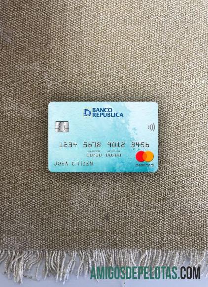 Uruguay Banco De La Republica Oriental Del Uruguay bank mastercard tampilan foto depan pratinjau