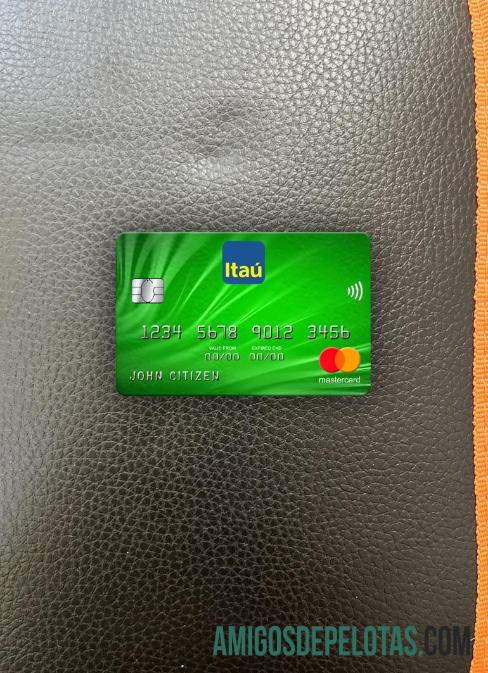 Uruguay Itau bank mastercard tampilan foto depan makering