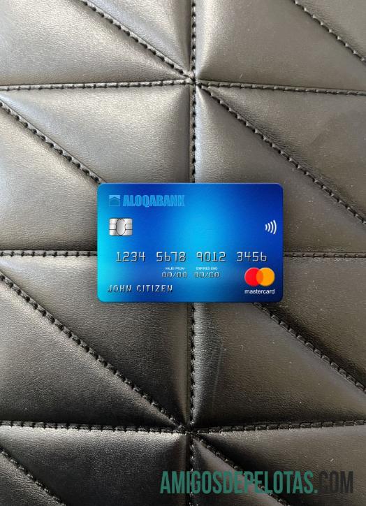 Uzbekistan Aloqabank mastercard tampilan foto depan pratinjau