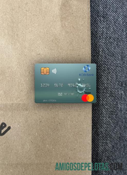 Uzbekistan KDB bank mastercard tampilan foto depan pratinjau