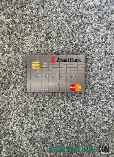 Uzbekistan Ziraat bank mastercard tampilan foto depan sampel