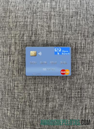 Vanuatu Alpen Baruch bank Limited mastercard tampilan foto depan desain