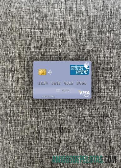 Vanuatu Asia Merchant bank Limited visa Debit kartu tampilan foto depan makering