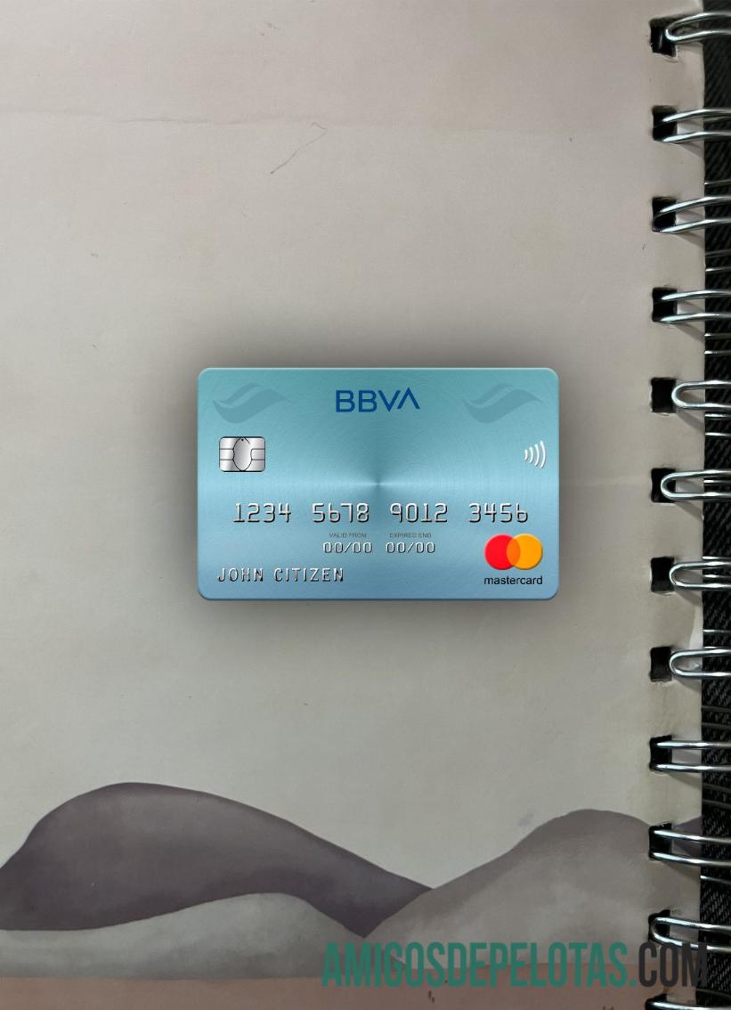 Venezuela BBVA bank mastercard tampilan foto depan sampel