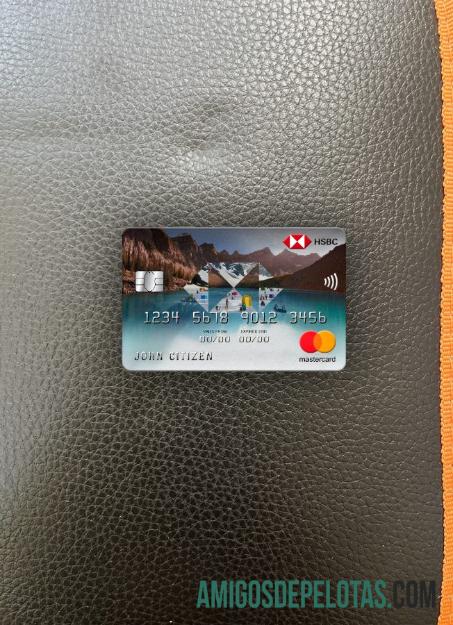 Vietnam HSBC bank mastercard tampilan foto depan sampel