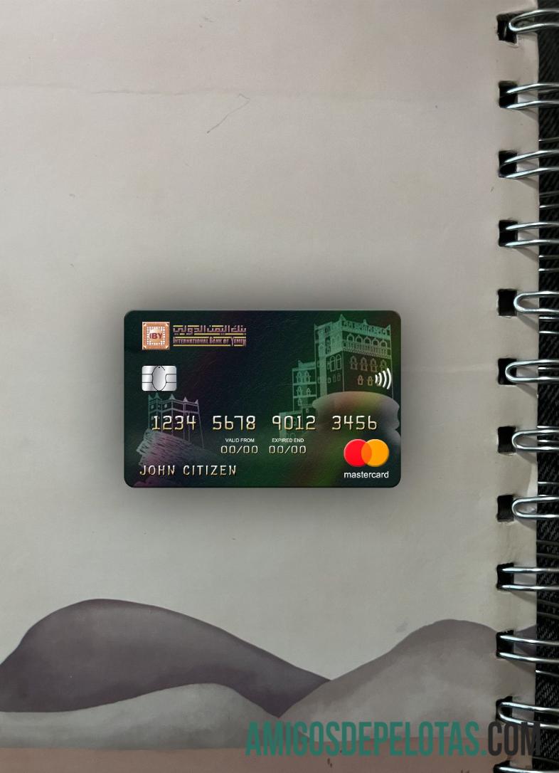 Yaman International bank mastercard tampilan foto depan sampel