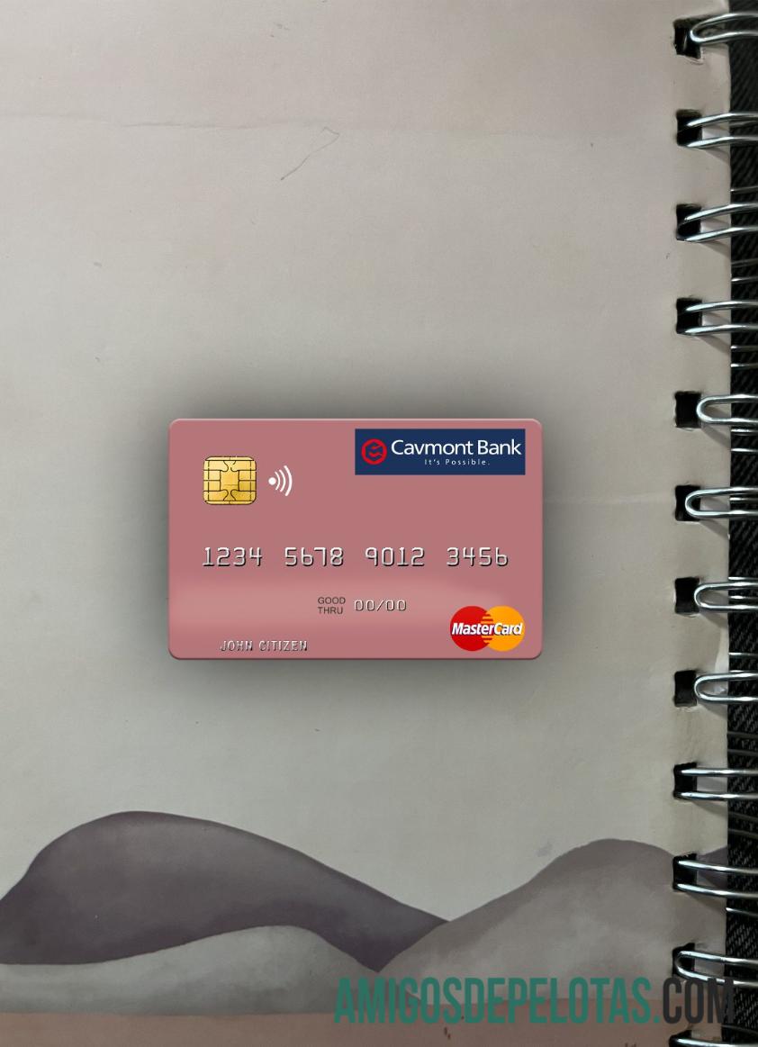 Zambia Cavmont bank mastercard tampilan foto depan templat
