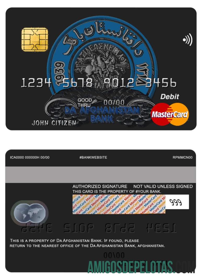 Afganistan Da bank mastercard pratinjau