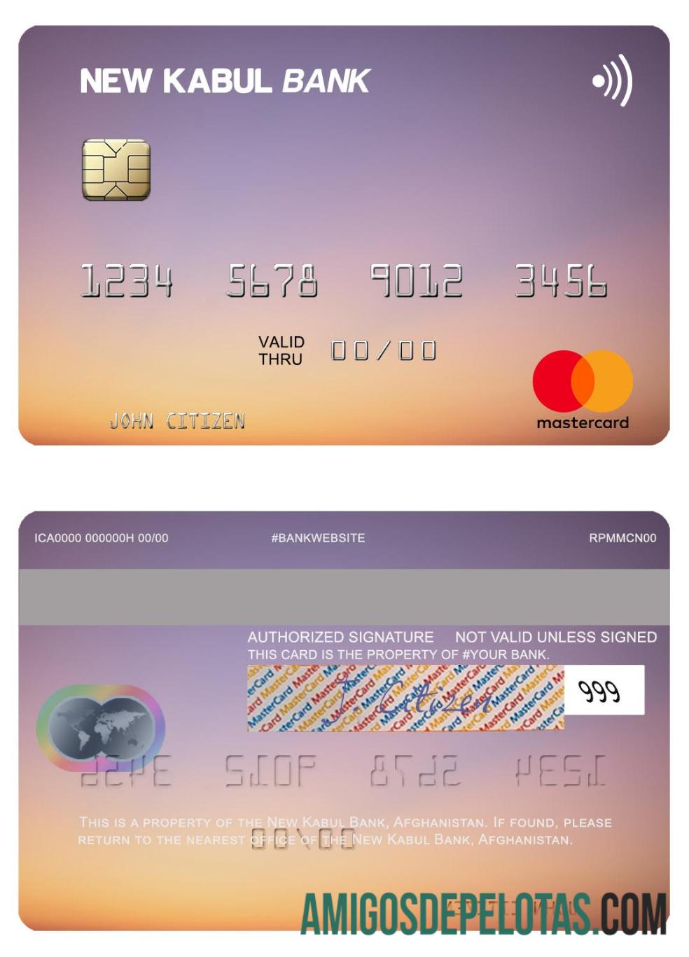 Afganistan Baru Kabul bank mastercard pratinjau