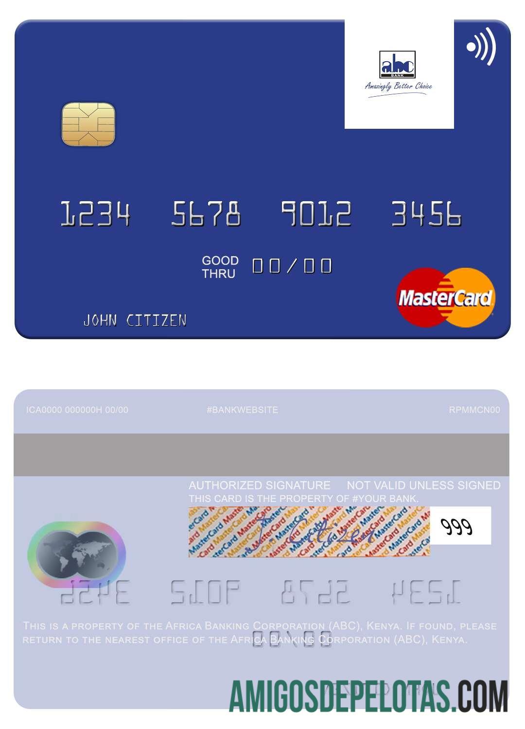 Africa Banking Corporation (ABC) Kenya mastercard makering