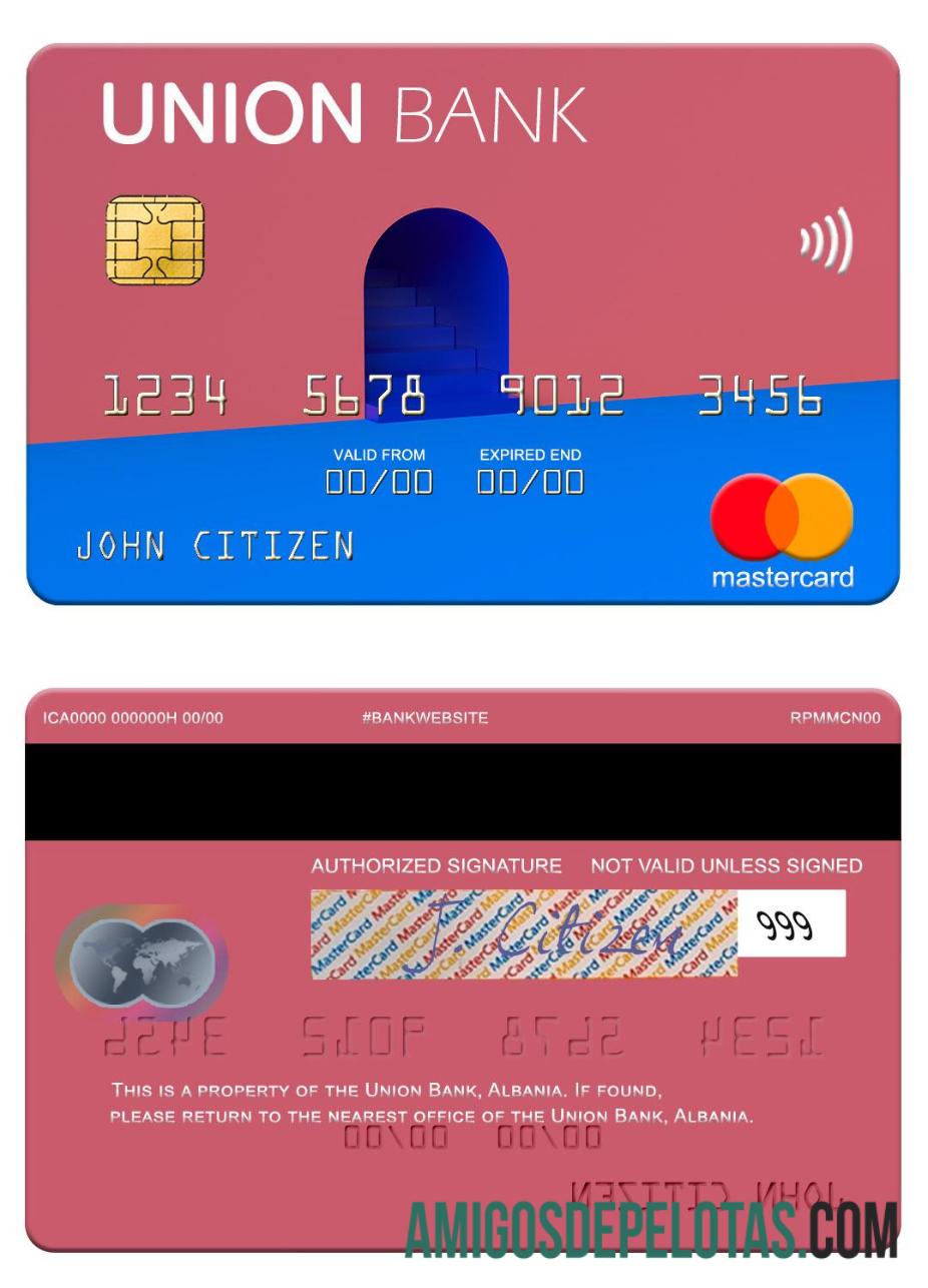 Albania serikat bank mastercard desain