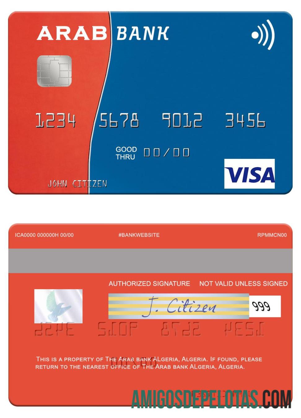 Aljazair Arab bank Aljazair visa kartu makering