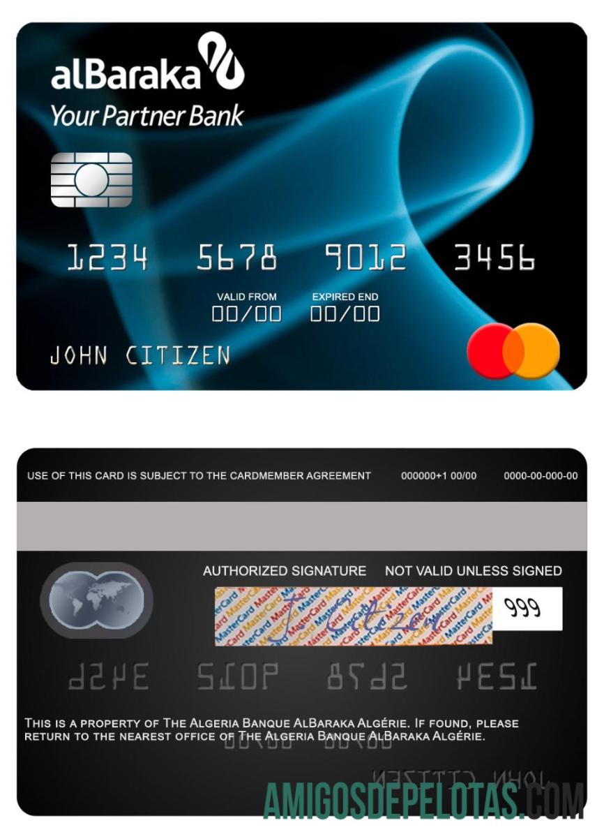 Aljazair Banque AlBaraka Alge╠ürie mastercard makering