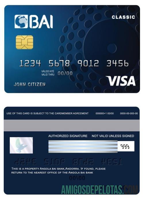 Angola Bai bank classic Kredit visa kartu makering