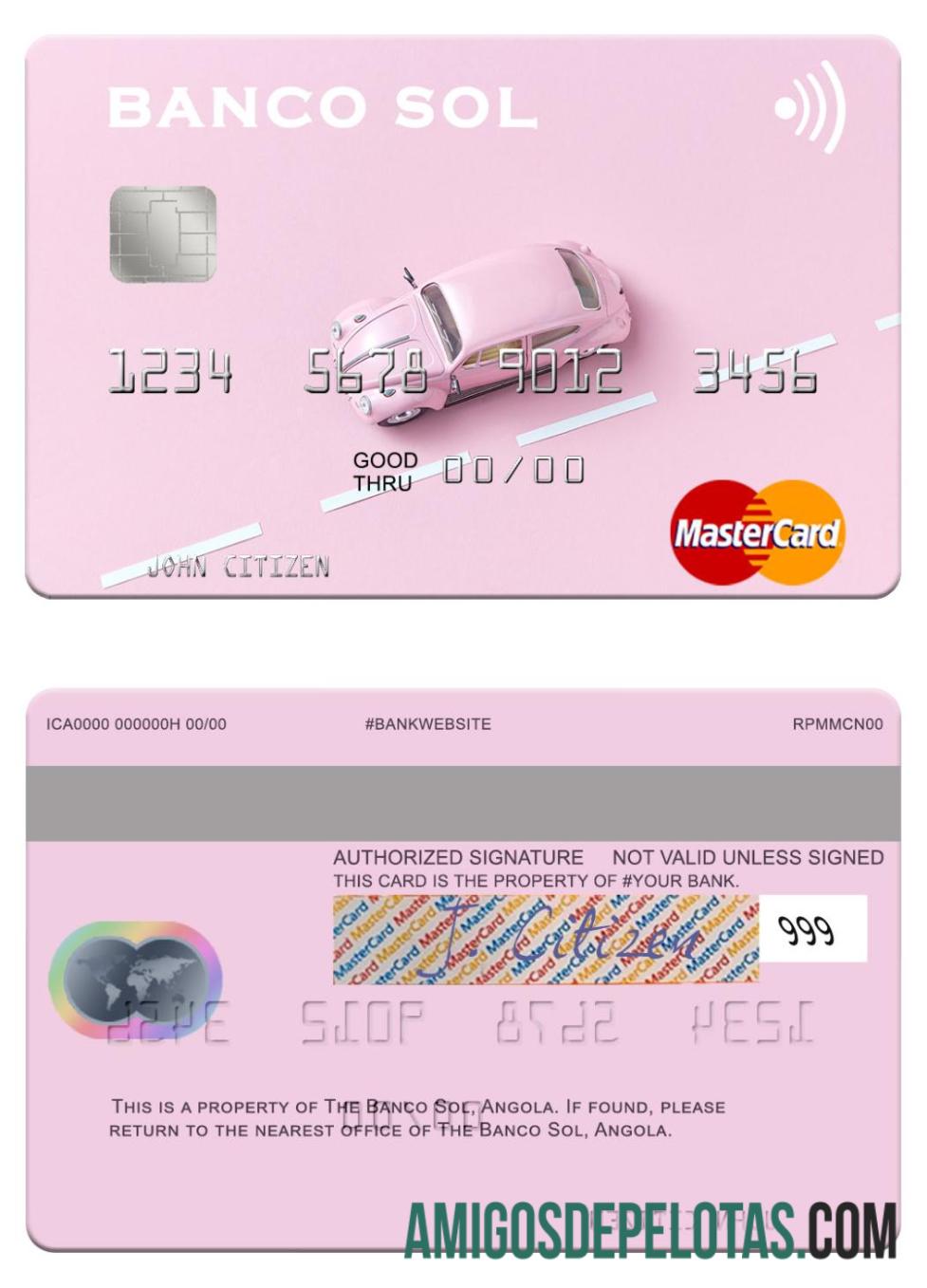 Angola Banco Sol mastercard pratinjau