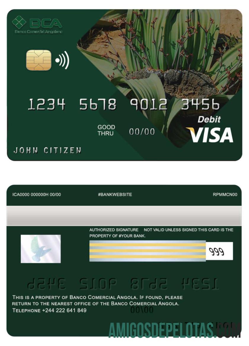 Angola Comercial bank visa kartu makering
