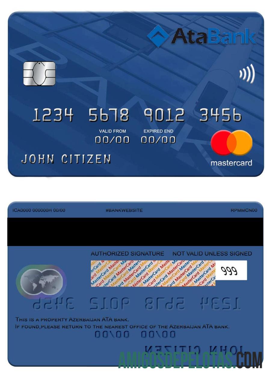 Azerbaijan ATA bank mastercard makering