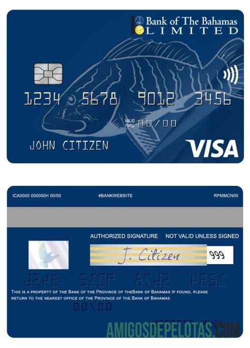 Bahama bank of Bahama Prepaid US Dollar visa kartu pratinjau