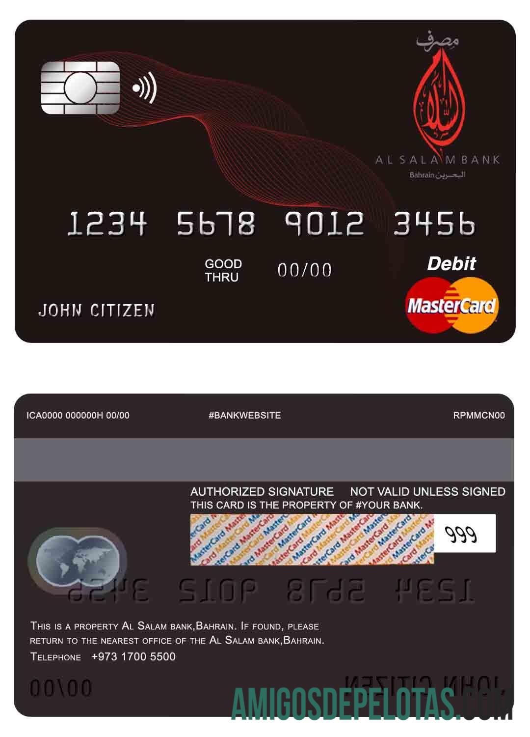 Bahrain Al Salam bank mastercard makering