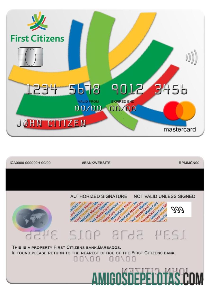 Barbados First Citizens bank mastercard pratinjau