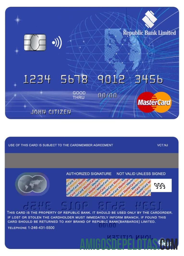 Barbados Republic bank mastercard makering