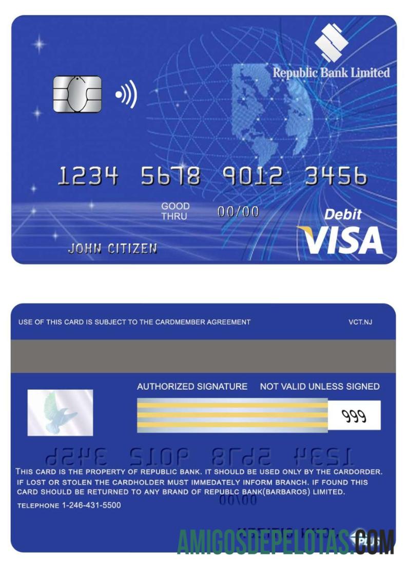 Barbados Republic bank visa kartu pratinjau