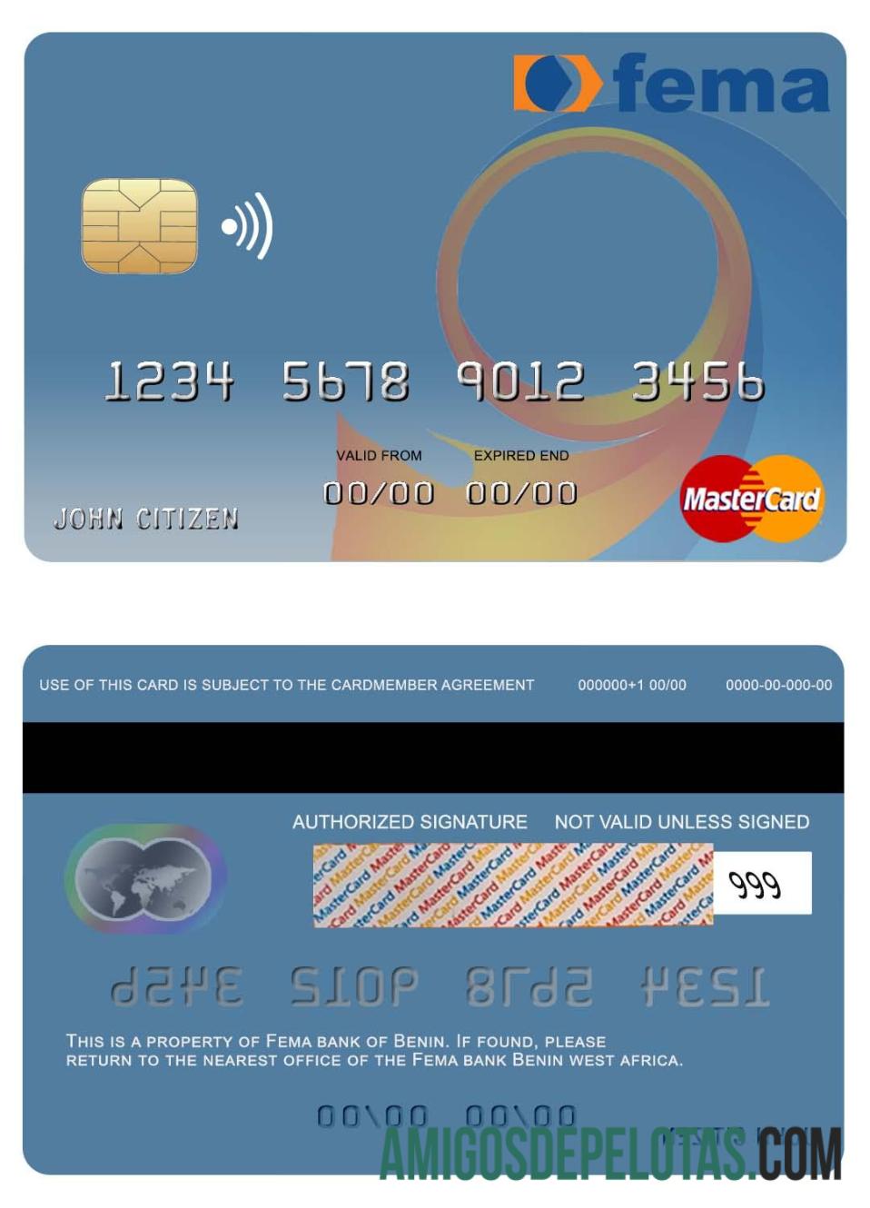 Benin Fema bank mastercard makering