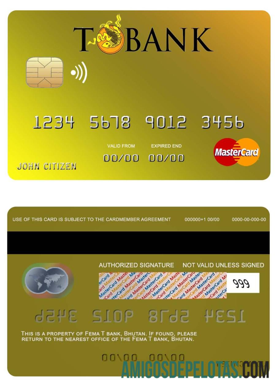Bhutan T bank mastercard pratinjau