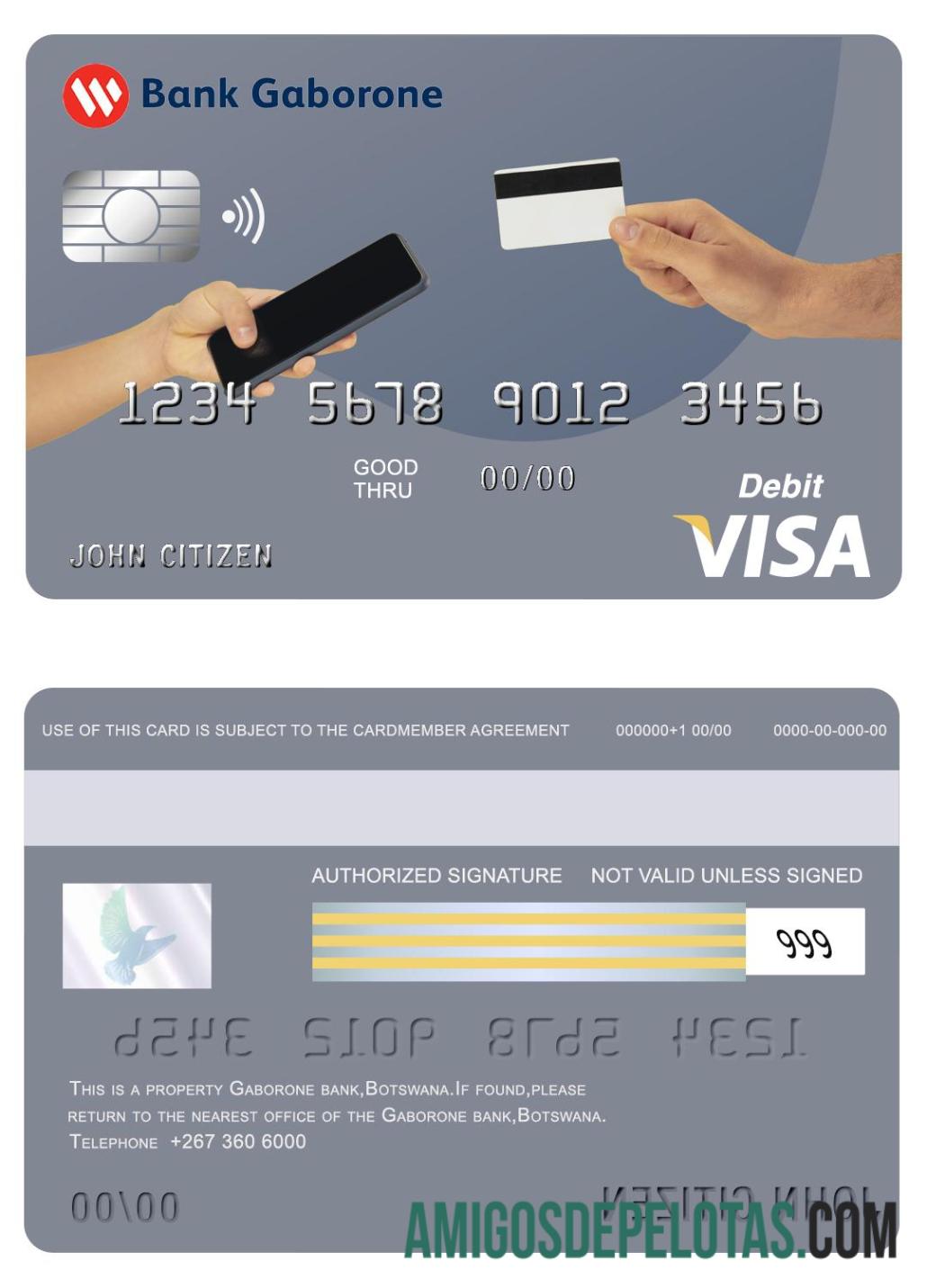 Botswana bank Gaborone visa kartu pratinjau