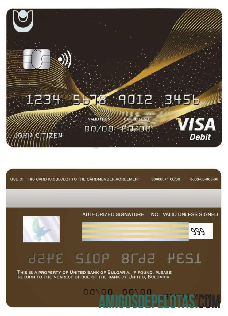 Bulgaria United bank visa kartu pratinjau