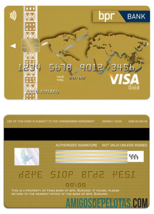 Burundi BPR bank visa gold Kredit kartu pratinjau