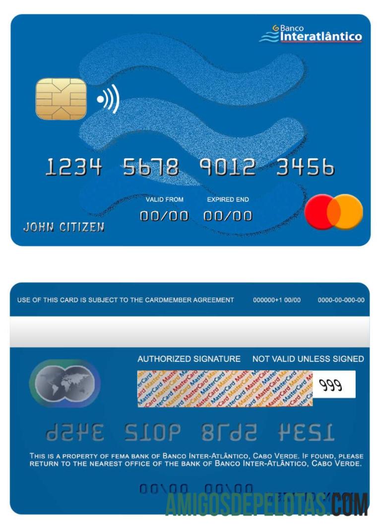Tanjung Verde Banco Inter Atla╠éntico bank mastercard templat