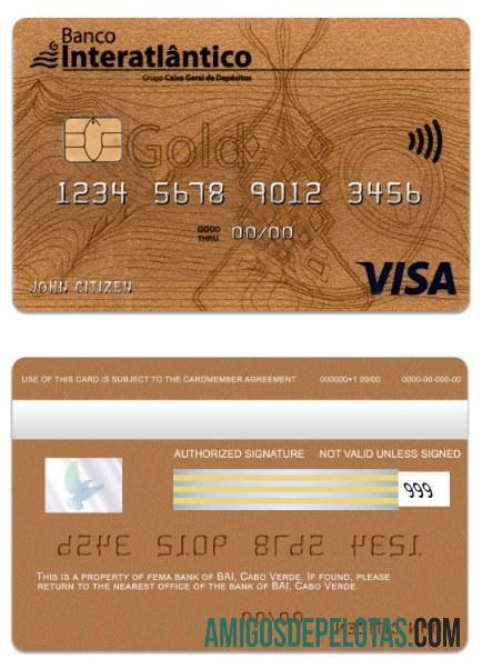 Tanjung Verde Banco Interatiantico bank visa gold kartu makering
