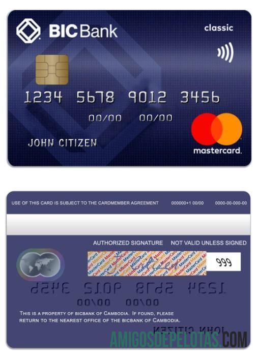 Kamboja BICBank Kredit classic mastercard pratinjau