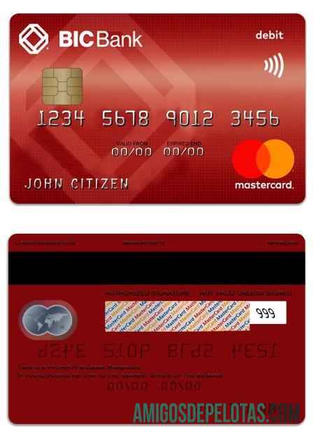 Kamboja BICBank Debit mastercard desain