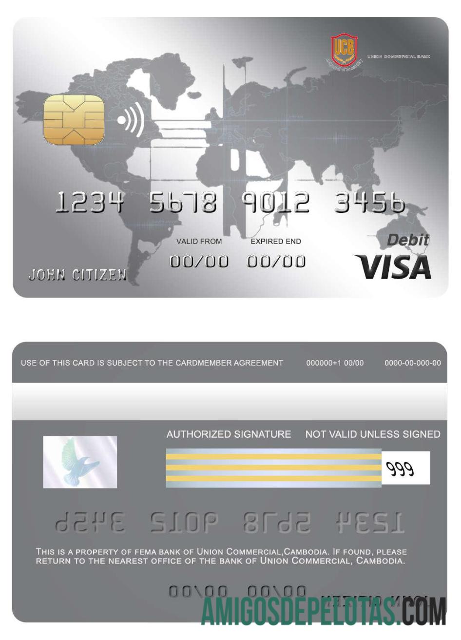 Kamboja serikat komersial bank visa kartu pratinjau