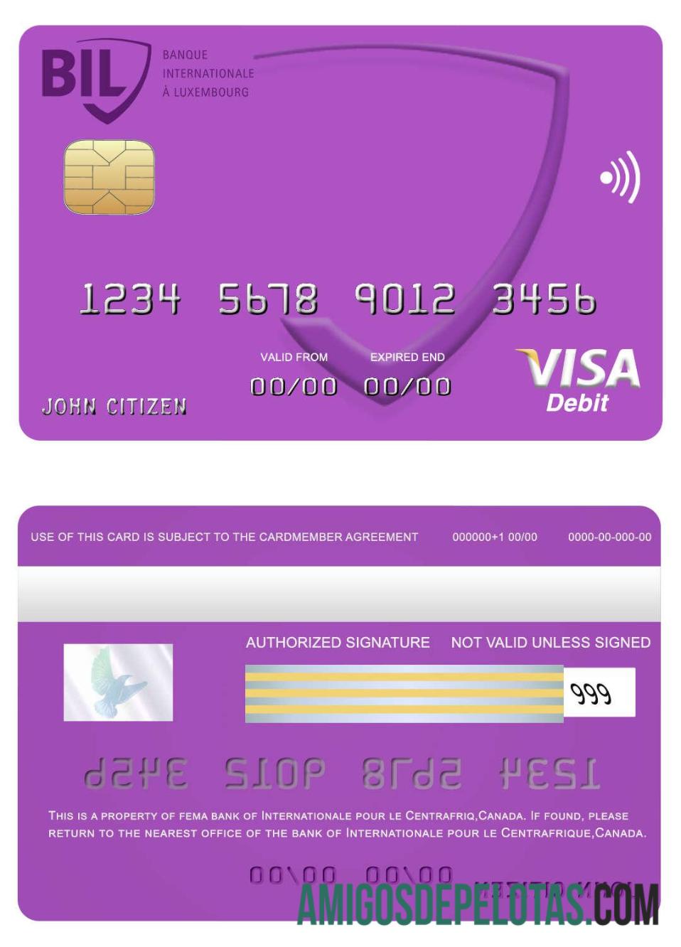 Kanada Internationale pour le Centrafrique bank visa kartu pratinjau