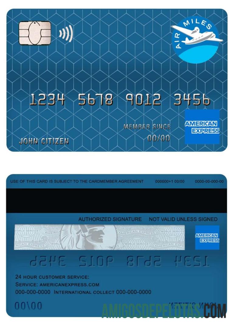 Kanada american express air miles Kredit kartu desain