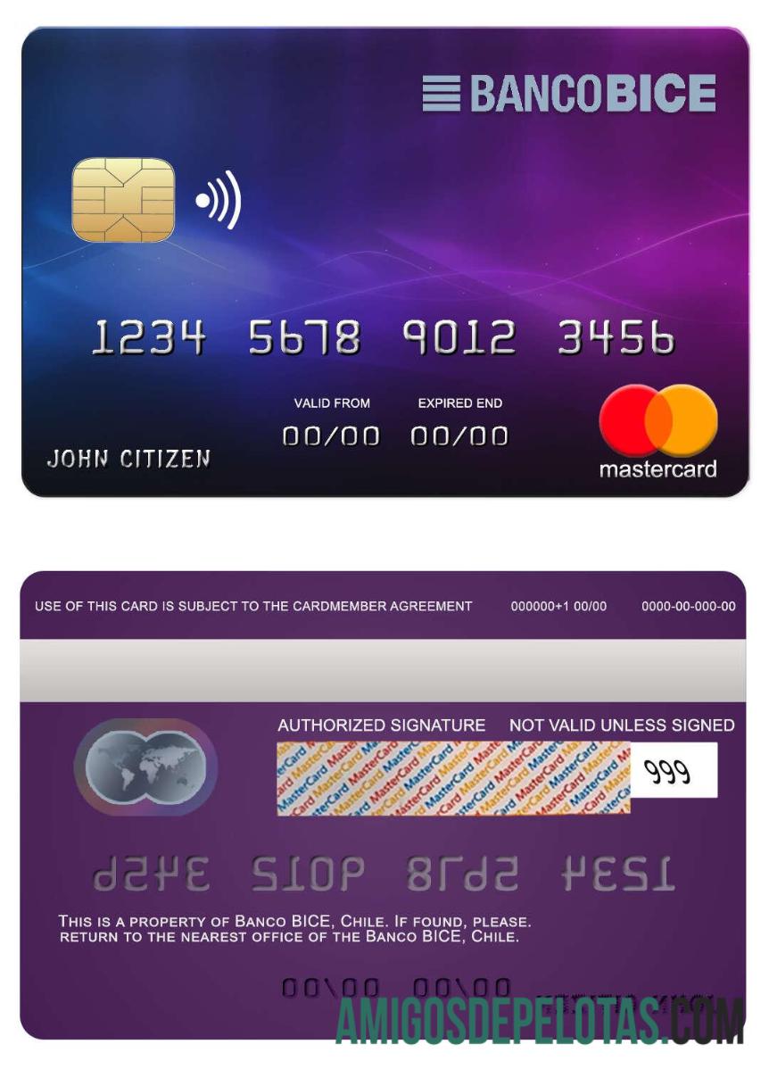 Chili BICE bank mastercard makering