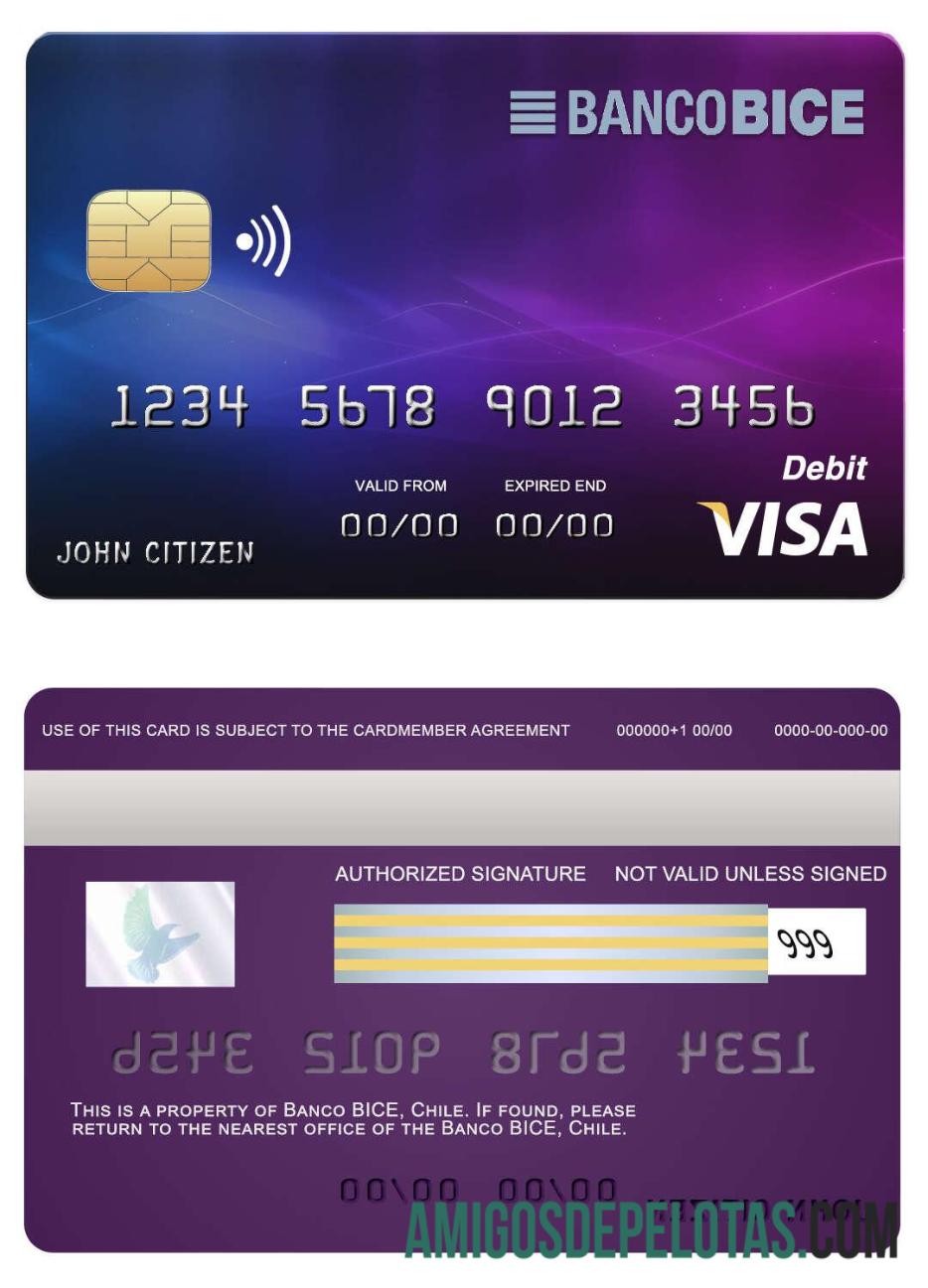 Chili BICE bank visa kartu makering